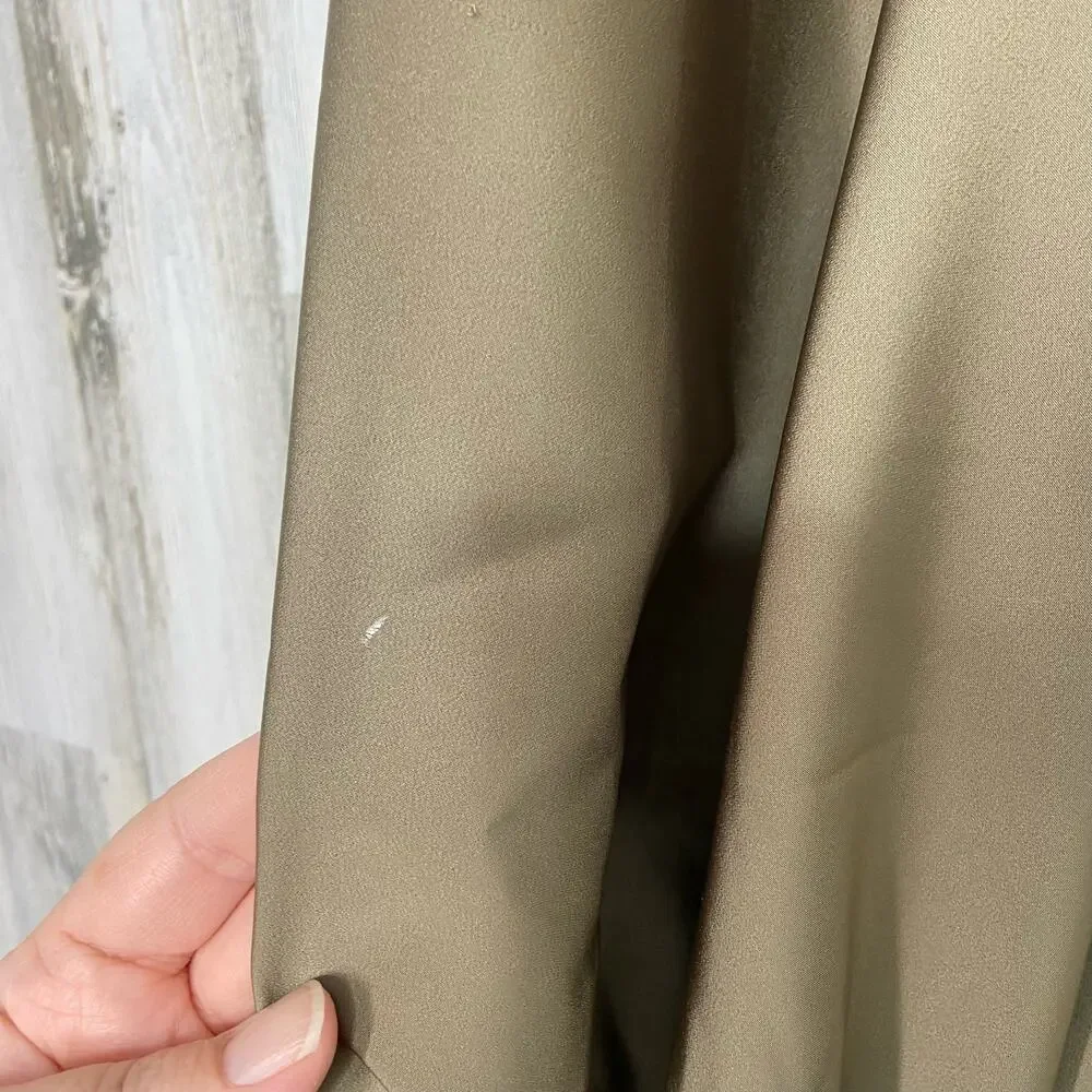 Jagger & Stone The Liv Dress Olive Green Satin Bustier Mini Boho Party Size 4 - Picture 10 of 15